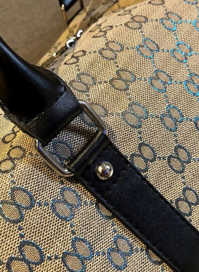 Printed Duffel Bag Brown/Black