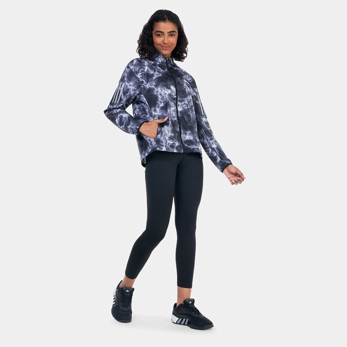 Women’s Own The Run Allover Print Running Windbreaker Jacket