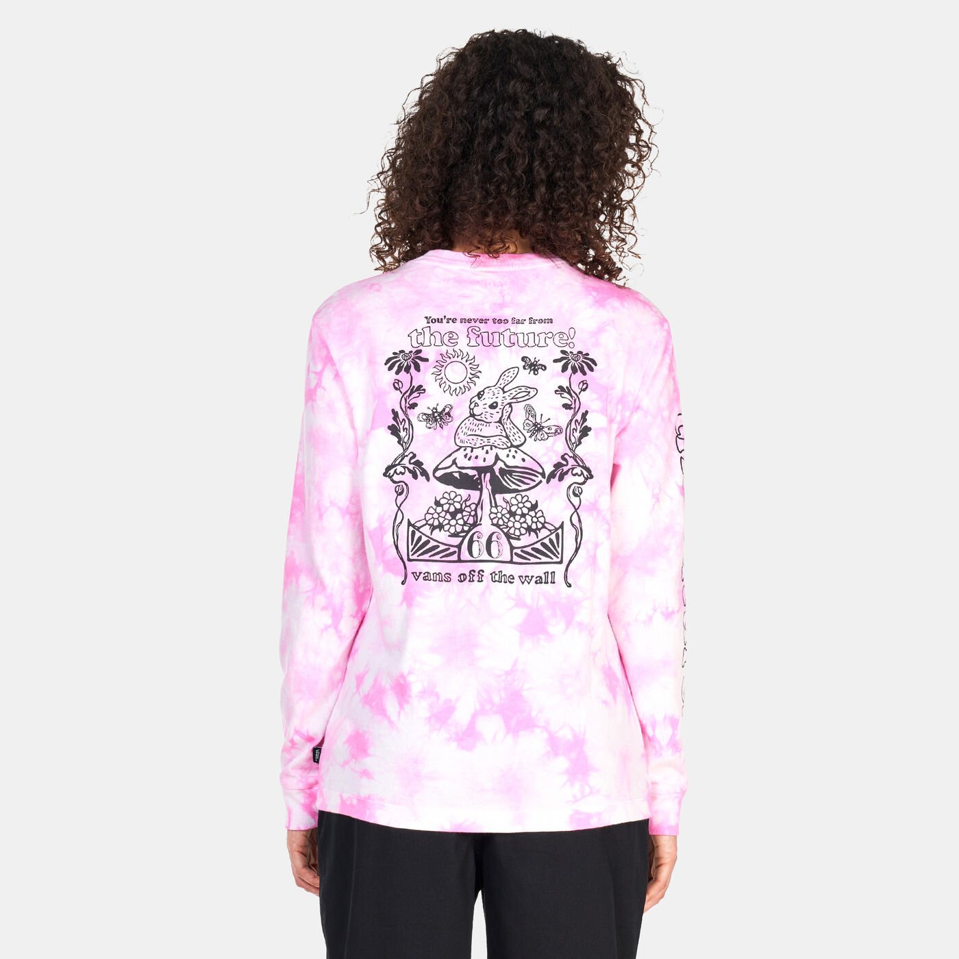 Women's Far Future Tie Dye Wash Long Sleeve BFF T-Shirt