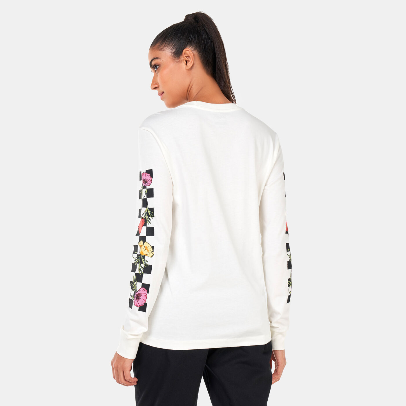 Women's Poppy Check Long Sleeve BFF T-Shirt