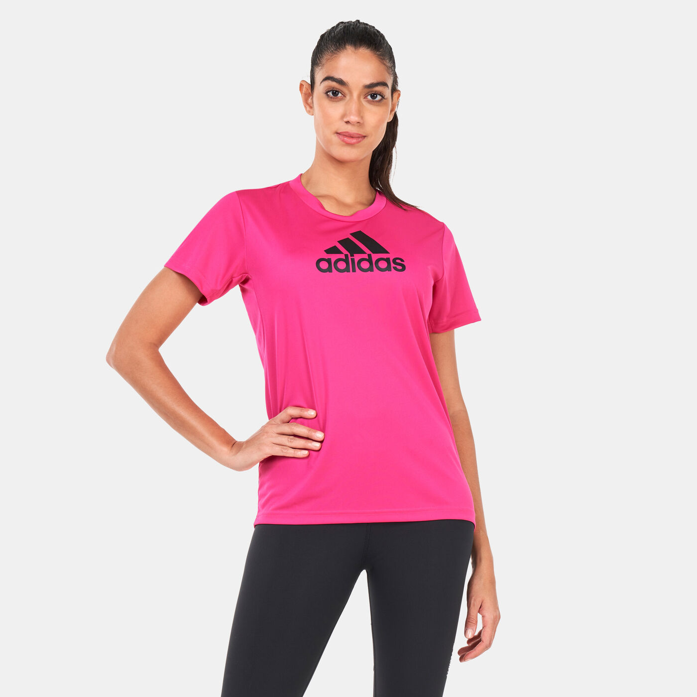 Women's Primeblue Designed 2 Move Logo Sport T-Shirt