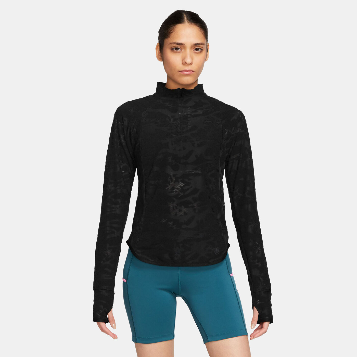 Women's Dri-FIT 1/4-Zip Mid Layer Trail T-Shirt