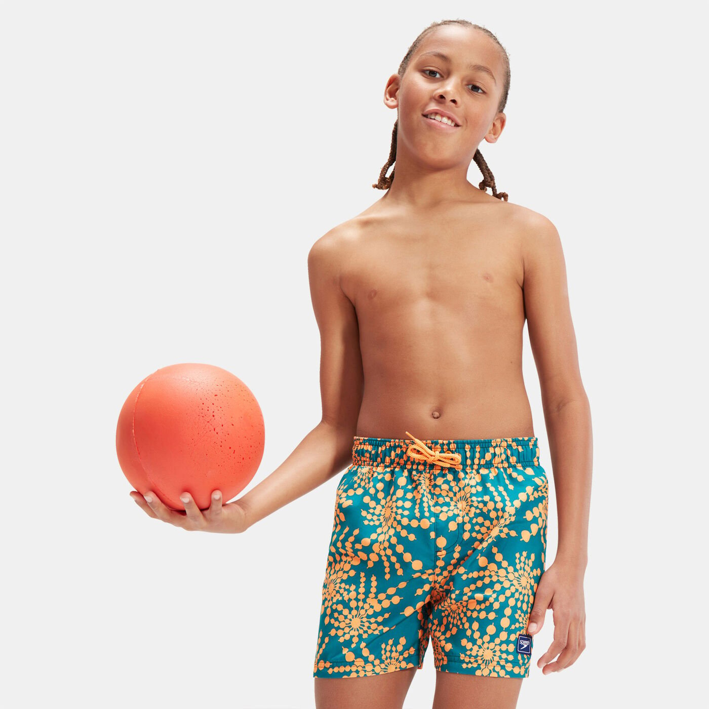 Kids' Printed 13-Inch Swim Shorts