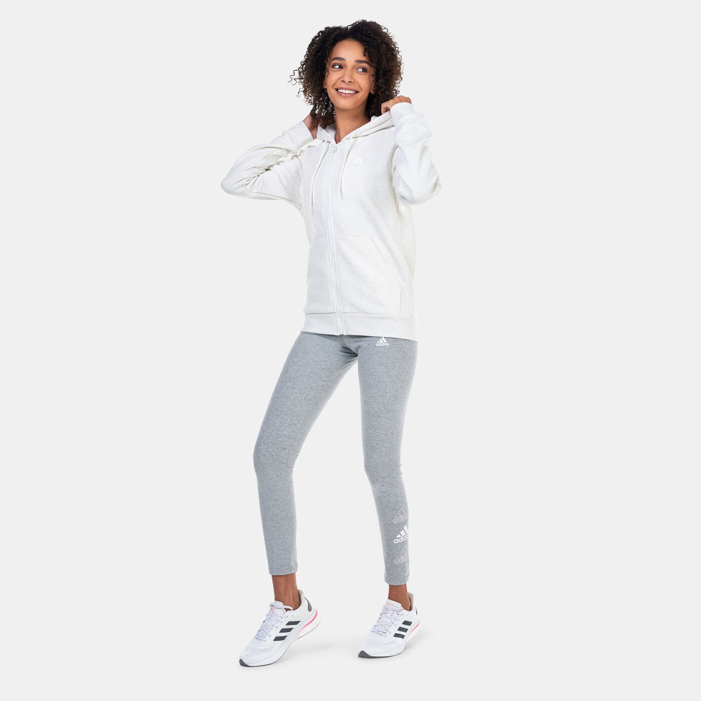 Women's Essentials 3-Stripes Fleece Hoodie