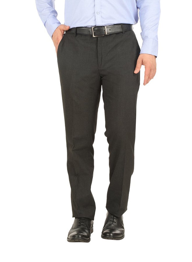 Side Pockets Stylish Pants Black