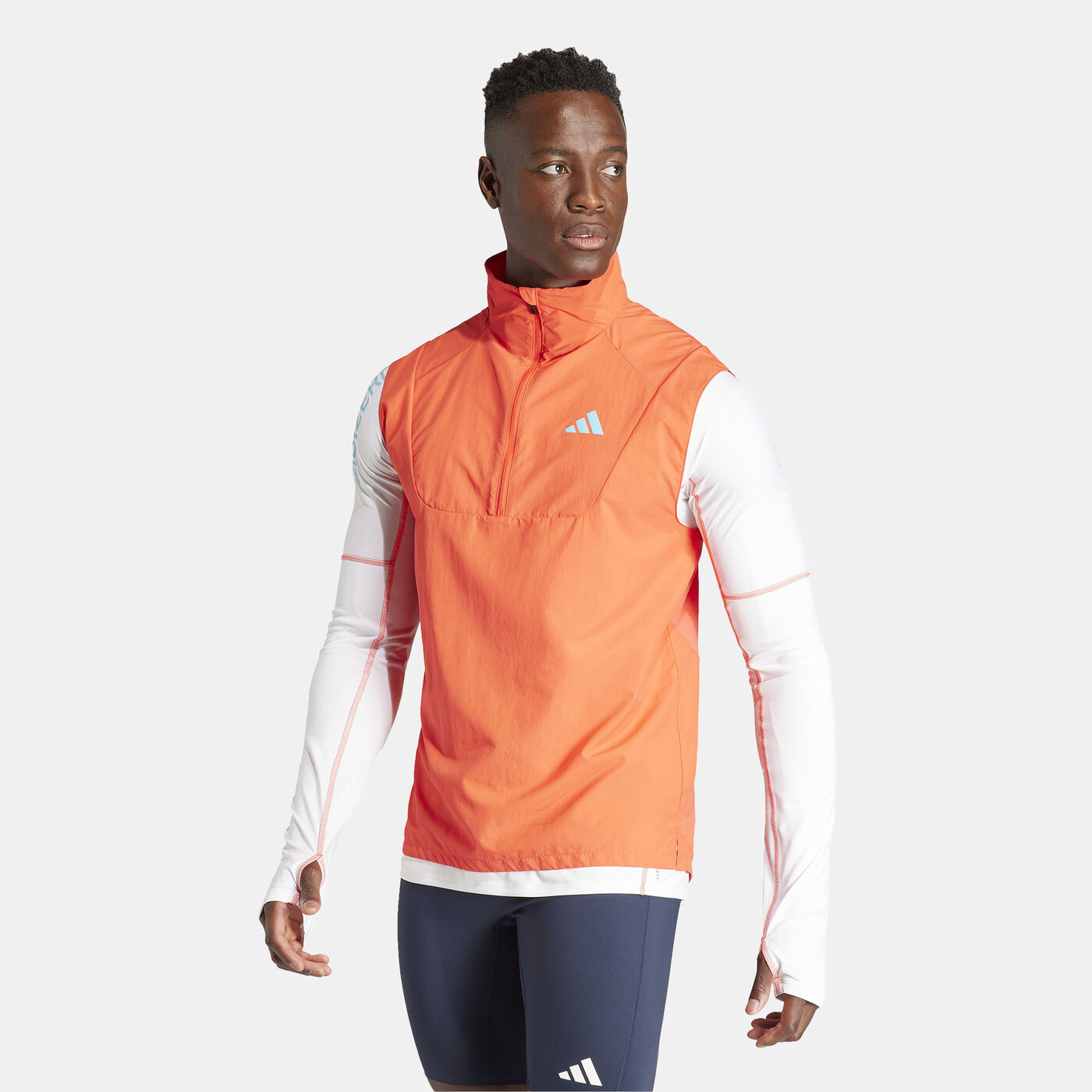 Men's Adizero Half-Zip Running Vest