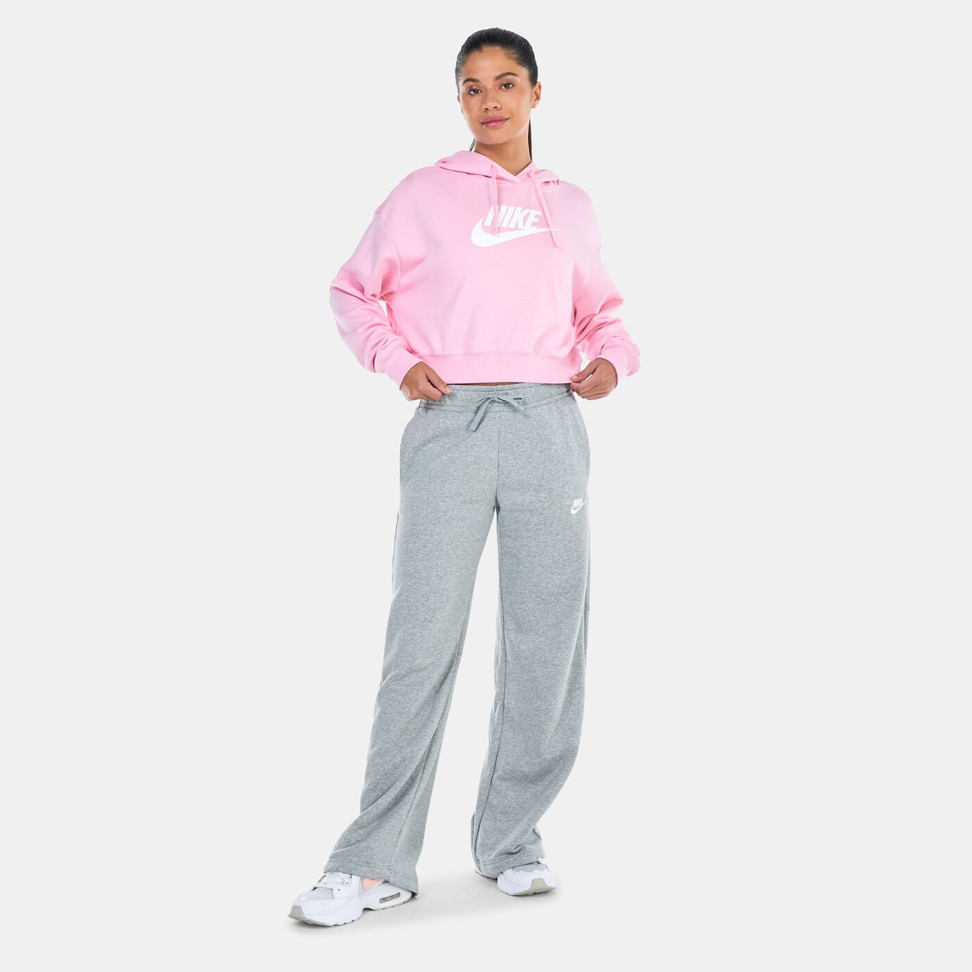 Women's Sportswear Club Fleece Oversized Crop Graphic Hoodie