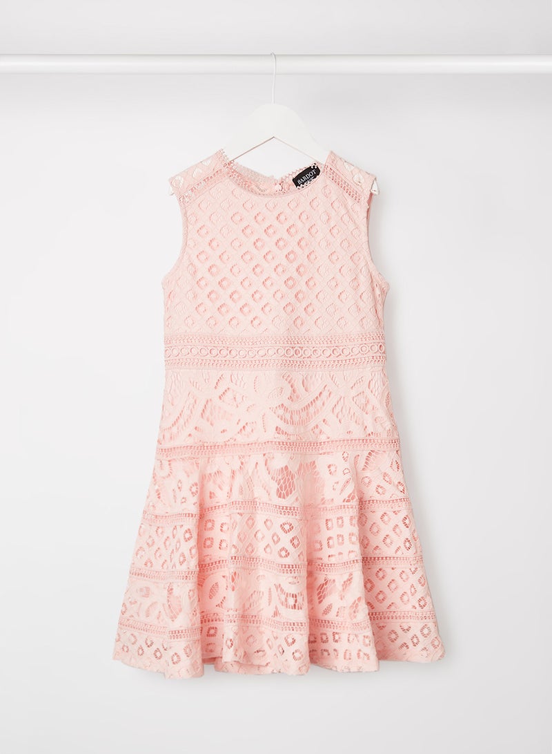 Kids/Teen Elise Lace Dress Blush