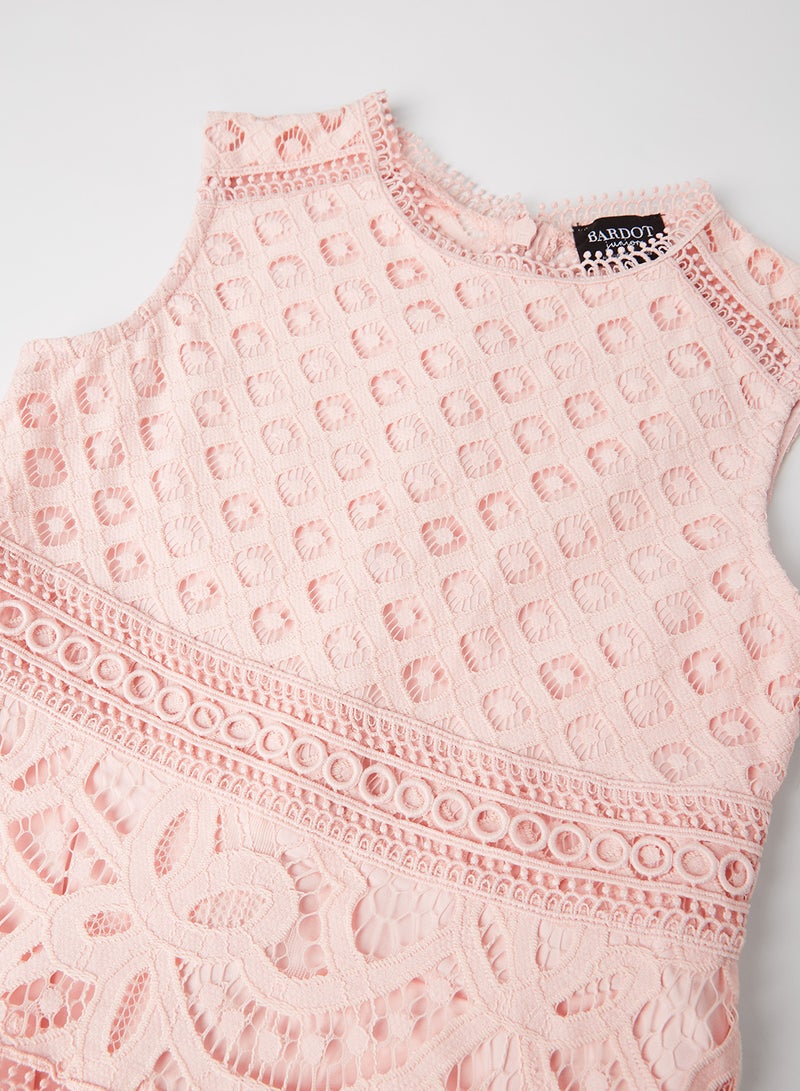 Kids/Teen Elise Lace Dress Blush