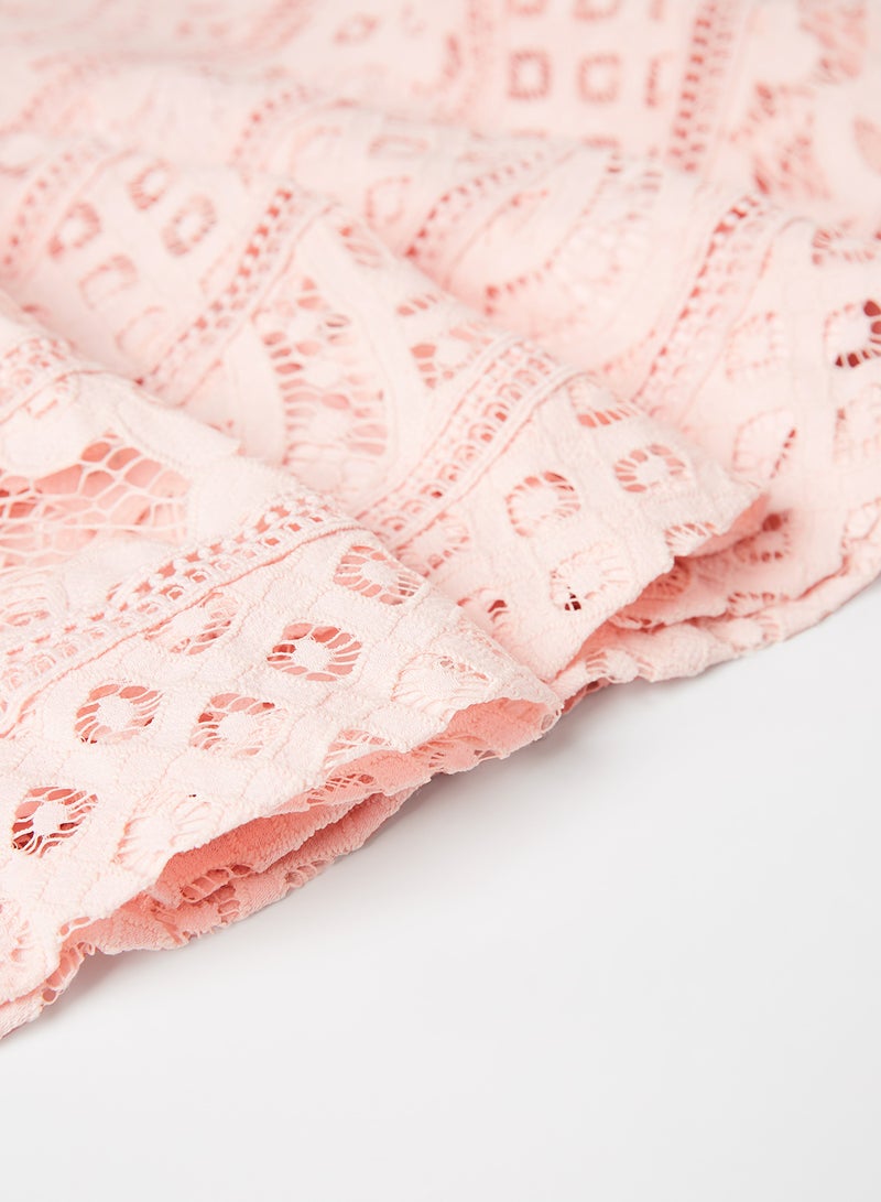 Kids/Teen Elise Lace Dress Blush