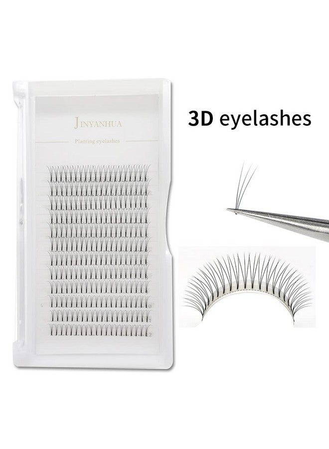 Soft Natural Premade Volume 2D Fans Eyelash Extension 0.10 Thickness 814Mm Handmade Premade Cluster Volume Fans Faux Mink Lashes 3D (9Mm, 3D0.10D)