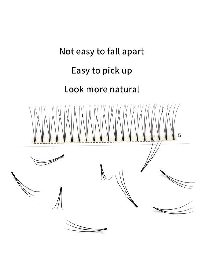 Soft Natural Premade Volume 2D Fans Eyelash Extension 0.10 Thickness 814Mm Handmade Premade Cluster Volume Fans Faux Mink Lashes 3D (9Mm, 3D0.10D)