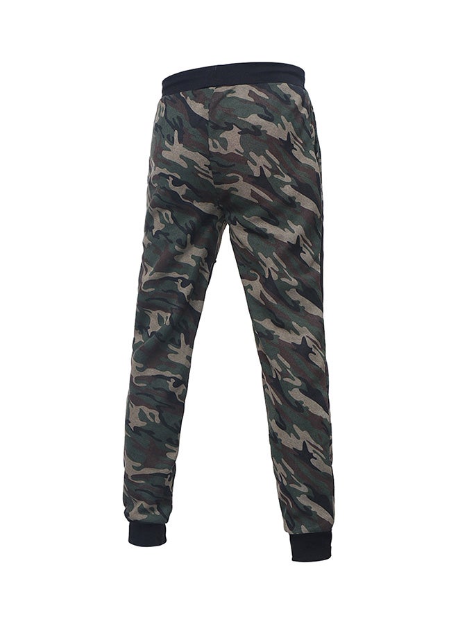 Camouflage Drawstring Joggers Green/Black