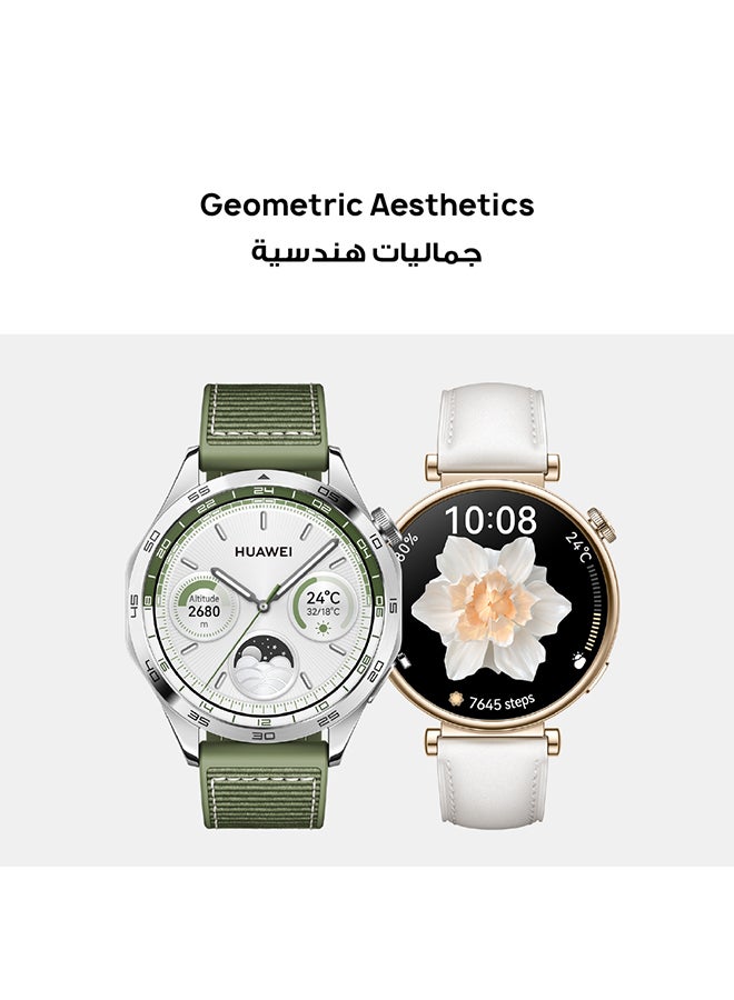 WATCH GT 4 46mm Smartwatch, 14 Days Battery Life, Science-based Calorie Management, Dual-Band Five-System GNSS Position, Pulse Wave Arrhythmia Analysis, Heart Rate Monitor, Android & iOS Brown