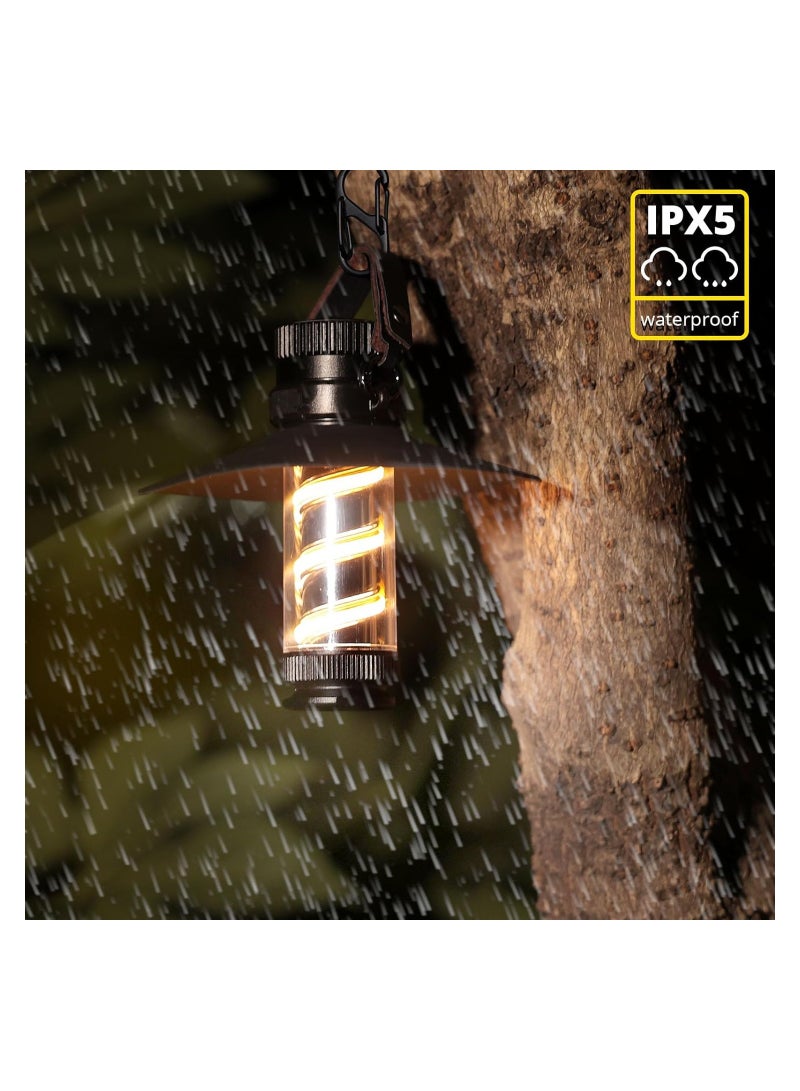 LED Camping Lantern Rechargeable - Portable Flashlight Lanterns with 1000LM IPX5 Waterproof Survival Kit Emergency Tent Light for Indoor Outdoor Hurricane Hiking Fishing Home Power Outages