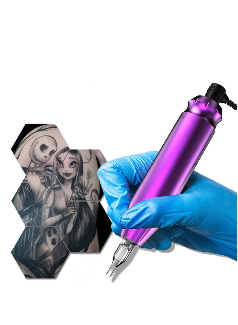Tattoo Artist Tattoo Pen Set Rotating Tattoo Machine Pen for Beginners 40 Tattoo Cartridges Needles 8 Tattoo Inks Professional Complete Tattoo Set