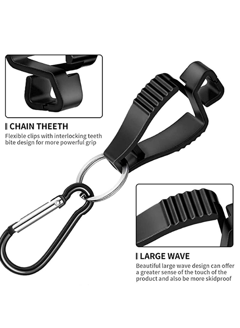 6 Pack Glove Clips for Work Holders,Glove Belt Clip With Metal Carabiners,Easy to Wear Clip, Tools, & Towel Holder, Ideal Men Safety Construction Worker Guard Labor