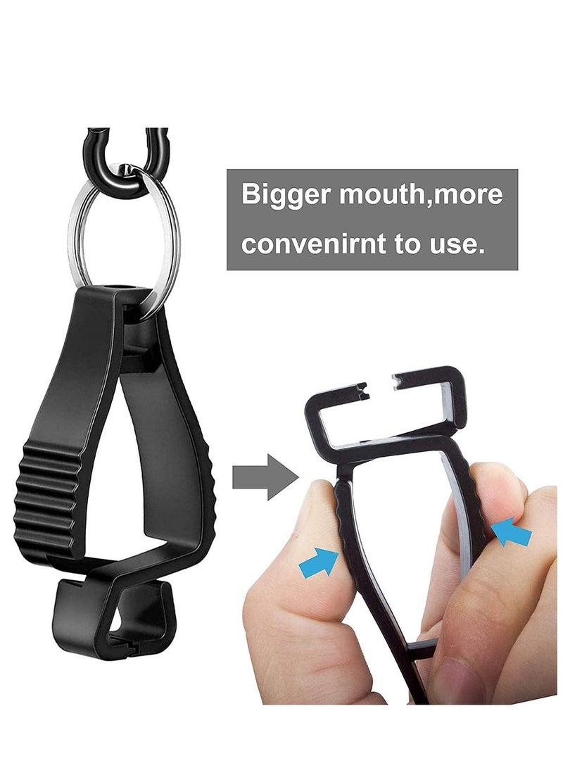 6 Pack Glove Clips for Work Holders,Glove Belt Clip With Metal Carabiners,Easy to Wear Clip, Tools, & Towel Holder, Ideal Men Safety Construction Worker Guard Labor