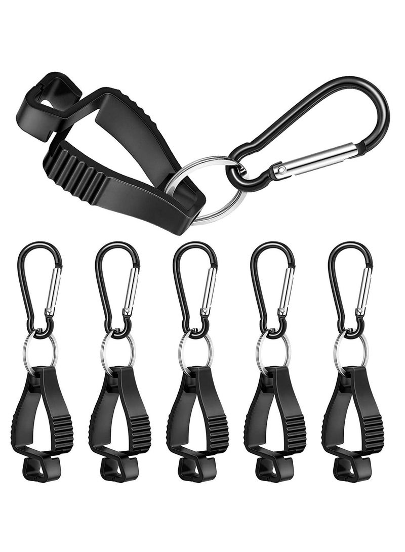 6 Pack Glove Clips for Work Holders,Glove Belt Clip With Metal Carabiners,Easy to Wear Clip, Tools, & Towel Holder, Ideal Men Safety Construction Worker Guard Labor