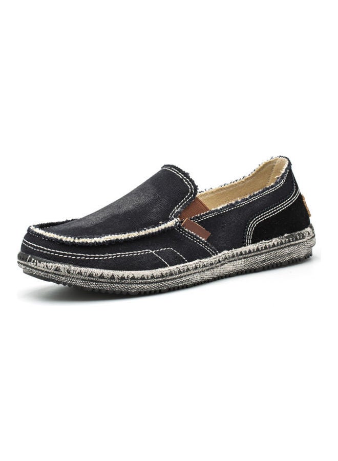 Men Casual Breathable Slip-on Anti Skid Loafers Black