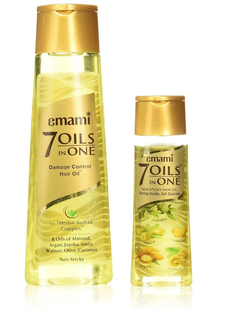 Emami 7 Oils In One 300ml And 100 Ml Pack Of 2