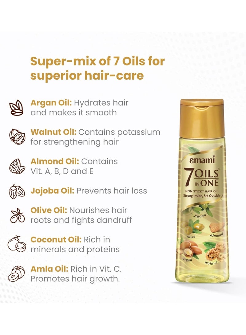 Emami 7 Oils In One 300ml And 100 Ml Pack Of 2