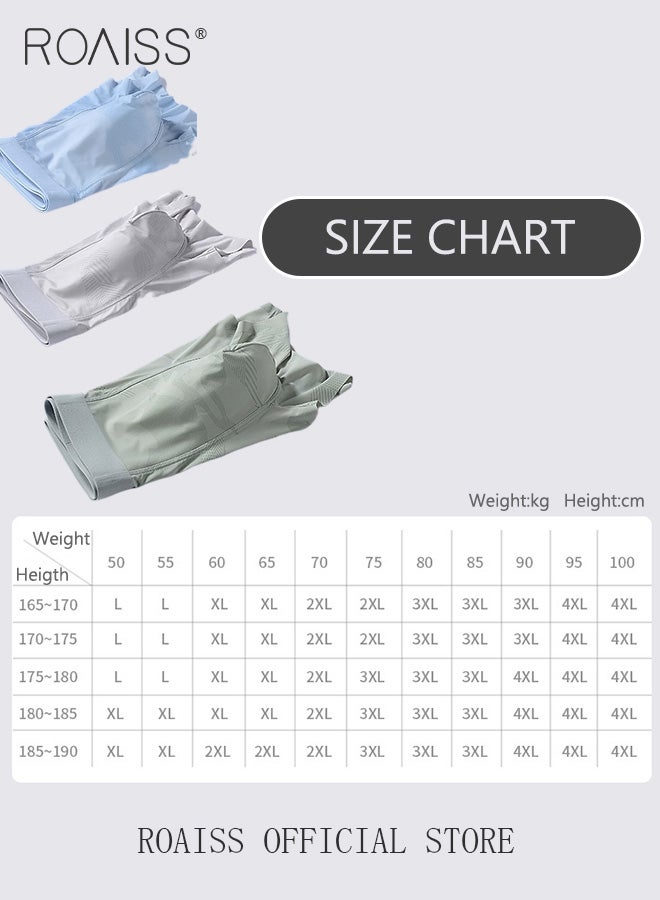 Men Boxers 3 Pack Set Trend Men Teenage Boys Underwear Short Briefs High Elastic Classic Underwear