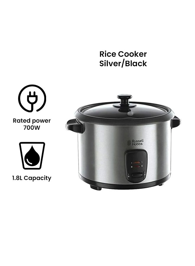 Rice Cooker And Steamer 1.8 L 700.0 W 19750-56 Silver/Black