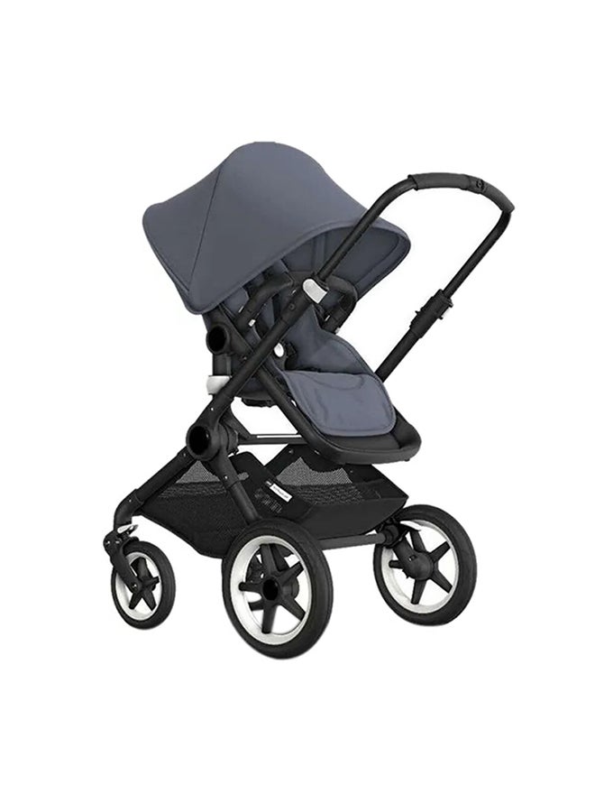 Fox 2 Baby Stroller - Black/Steel Blue