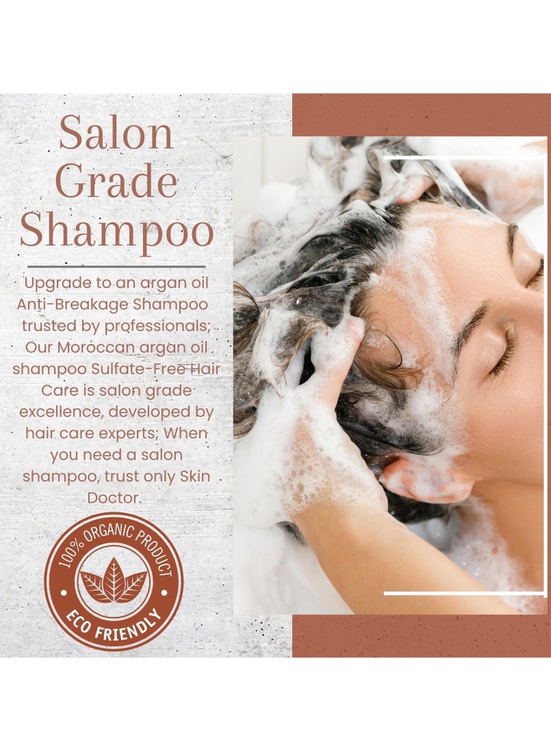 Complete Argan Oil Care Set ( Shampoo - Conditioner - Hair Oil Replacement ) Strengthen, Hydrate, and Revitalize Hair and Skin (Pack of 3)
