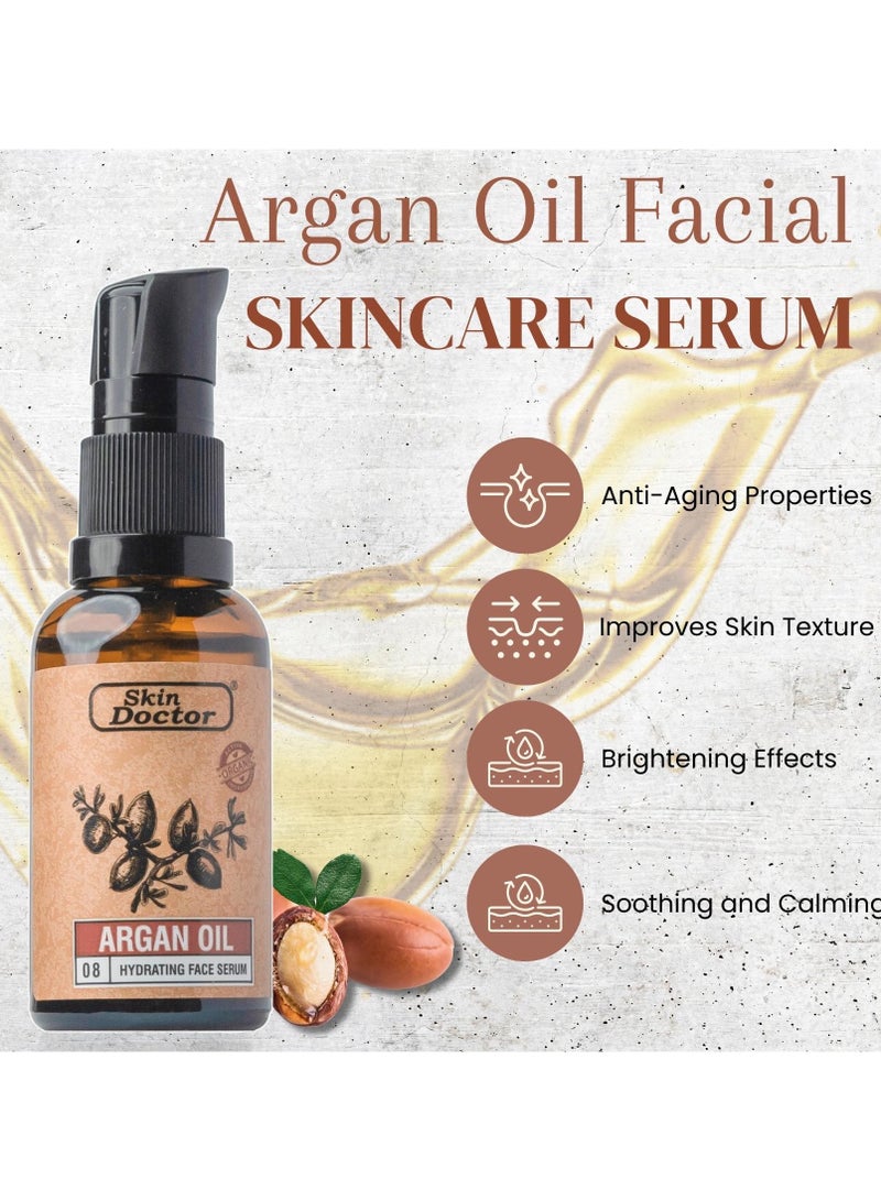 Complete Argan Oil Care Set ( Shampoo - Conditioner - Hair Oil Replacement ) Strengthen, Hydrate, and Revitalize Hair and Skin (Pack of 3)
