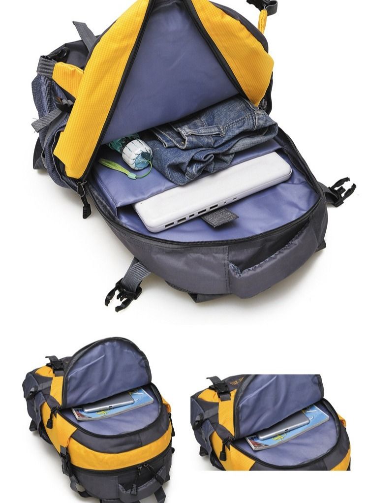 Hiking Backpack 45L Lightweight Waterproof Camping Backpack Outdoor Sports Travel Two Shoulder Bag for Women Men
