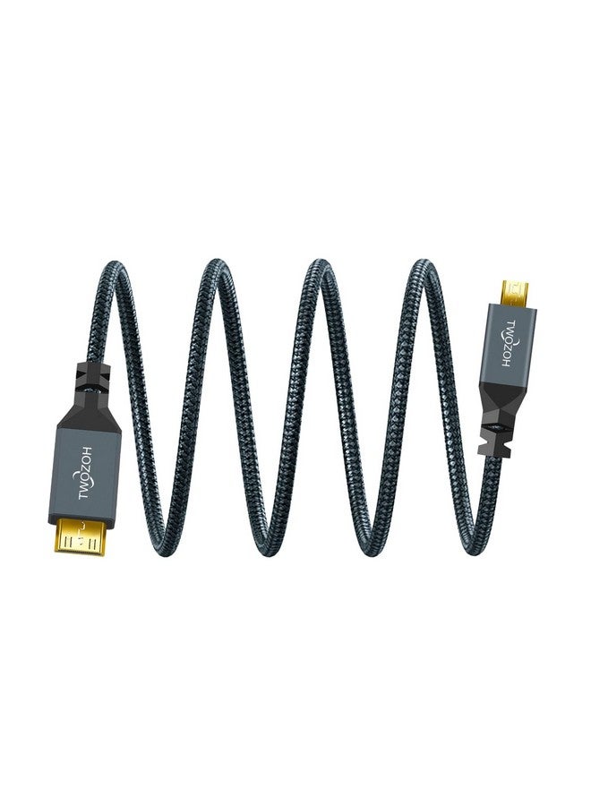 Micro Hdmi To Mini Hdmi Cable Mini Hdmi Male To Micro Hdmi Male Cable Micro Hdmi Type D Male To Mini Hdmi Type C Male Cable Support 3D 4K 1080P 3Ft