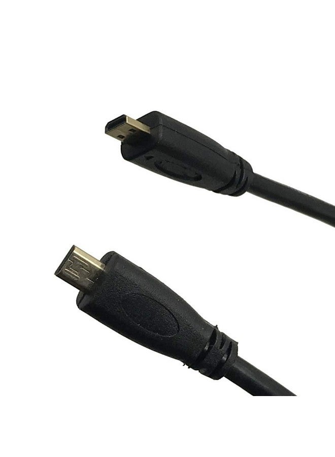 High Speed Micro Hdmi Male To Micro Hdmi Male Cablemicro Hdmi Type D Male To Male Cable Gold Plated (Black 6Feet)