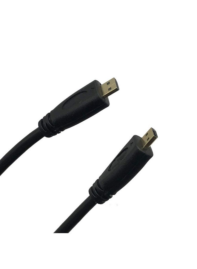 High Speed Micro Hdmi Male To Micro Hdmi Male Cablemicro Hdmi Type D Male To Male Cable Gold Plated (Black 6Feet)