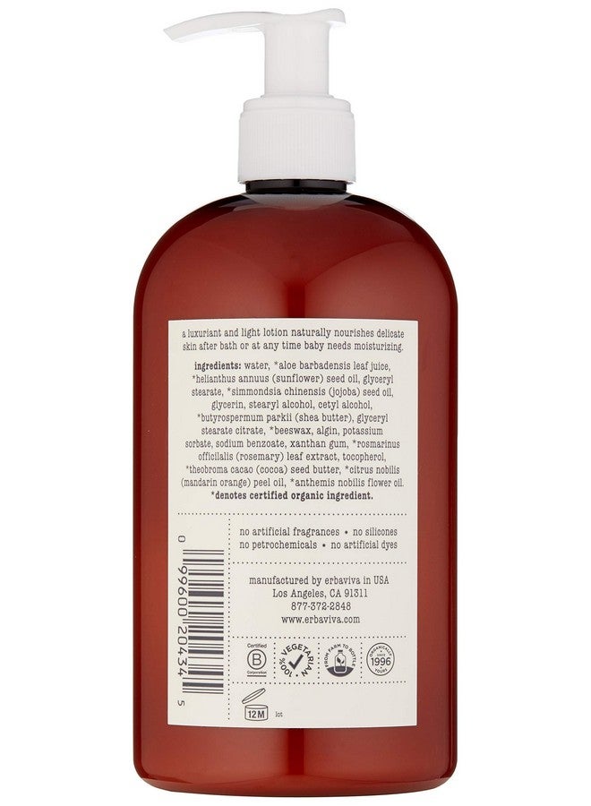 Organic Baby Lotion 16 Fl Oz