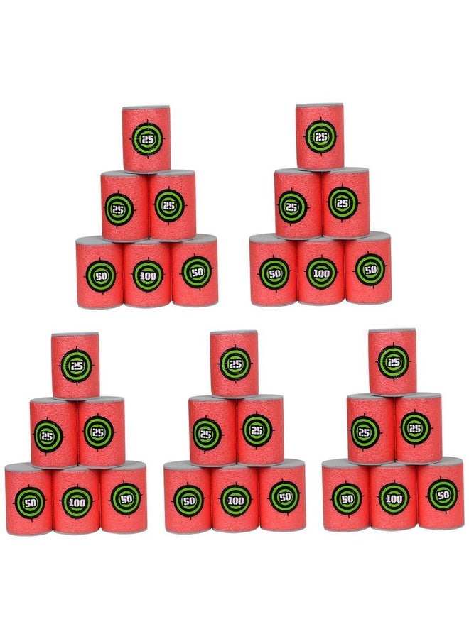 30Pcs Soft Bullet Target Eva Bullet Dart Target Compatible With Nerf Blasters Guns(2.36×1.57 Inch) (30 Pack)