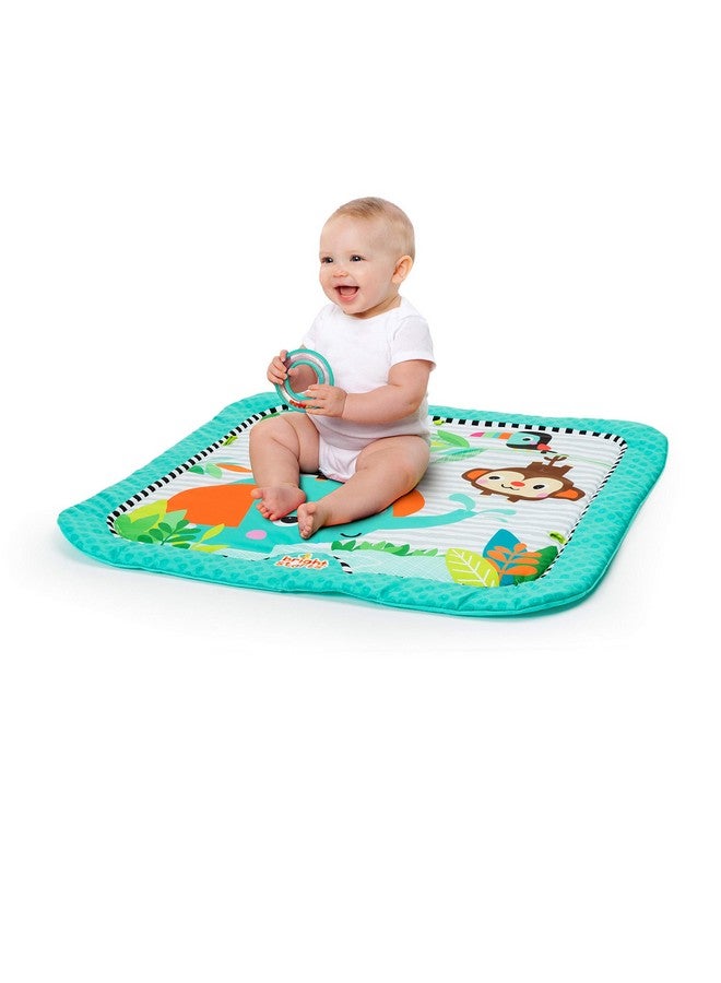 Zig Zag Safari Activity Gym And Play Mat With Takealong Toys Ages Newborn +