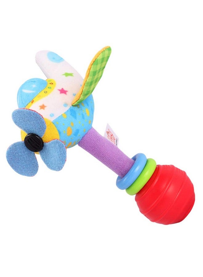 Baby Soft Rattles Toy Infant Shaker Teether Cute Stuffed Airplane Handbells Soft Baby Rattle Toy Airplane Rattles Toy For Newborn Baby Gifts