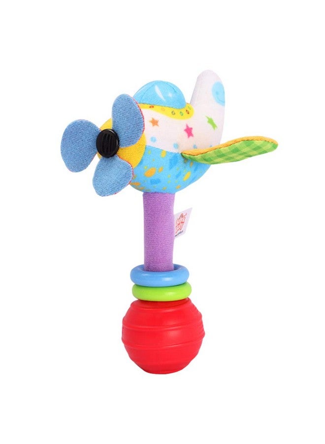 Baby Soft Rattles Toy Infant Shaker Teether Cute Stuffed Airplane Handbells Soft Baby Rattle Toy Airplane Rattles Toy For Newborn Baby Gifts