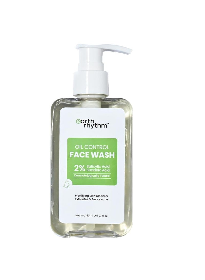 Earth Rhythm 2% Salicylic Acid Face wash for Oily and Acne Prone Skin 150ml