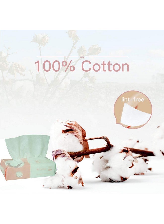 Extra Thick Dry Wipe Disposable Face Drying Towel 100% Cotton Lint Free Cotton Tissues (5 Pack)