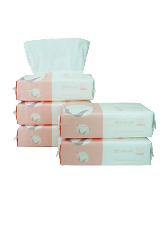 Extra Thick Dry Wipe Disposable Face Drying Towel 100% Cotton Lint Free Cotton Tissues (5 Pack)