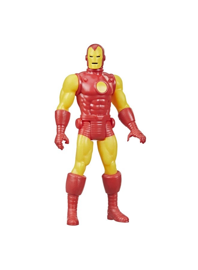 Hasbro Legends 3.75Inch Scale Retro 375 Collection Iron Man Action Figure Toy Yellow Red