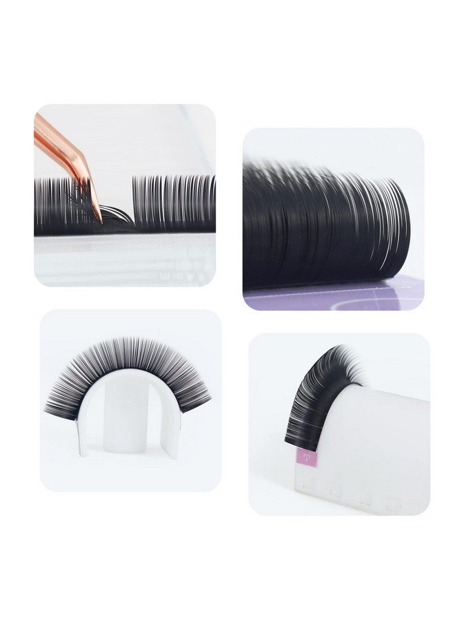 16 Rows Volume Classic Eyelash Extension 0.07 D Curl 8 15Mm Mixed Length Matte Black Individual False Eye Lashes Extension Salon Use Natural Soft Fake Eyelashes Supplies (0.07 D 8 15Mm Mix)