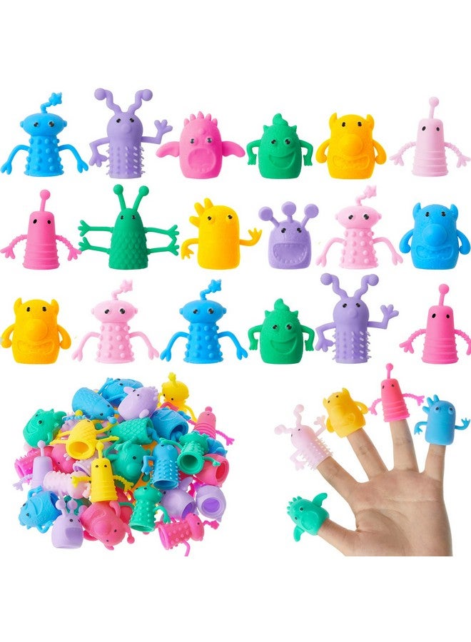 40 Pcs Cute Finger Puppets Toys Finger Toys Of Monster Pattern Soft Rubber Finger Puppet Mini Stretchy Fidget Toy Finger Doll Toys Tiny Prank Set For Role Playing Birthday Party Favor 9 Random Styles