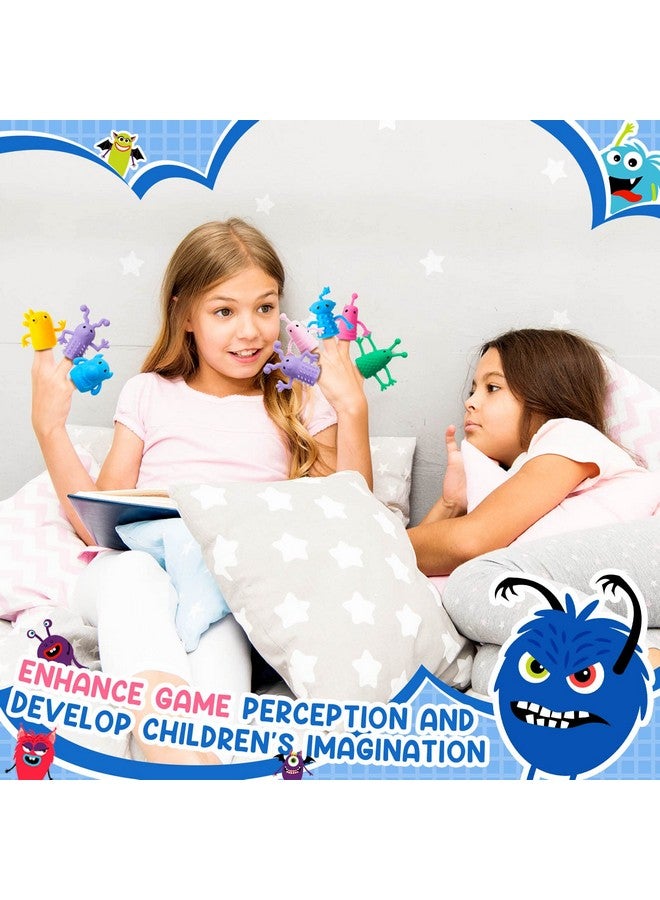 40 Pcs Cute Finger Puppets Toys Finger Toys Of Monster Pattern Soft Rubber Finger Puppet Mini Stretchy Fidget Toy Finger Doll Toys Tiny Prank Set For Role Playing Birthday Party Favor 9 Random Styles