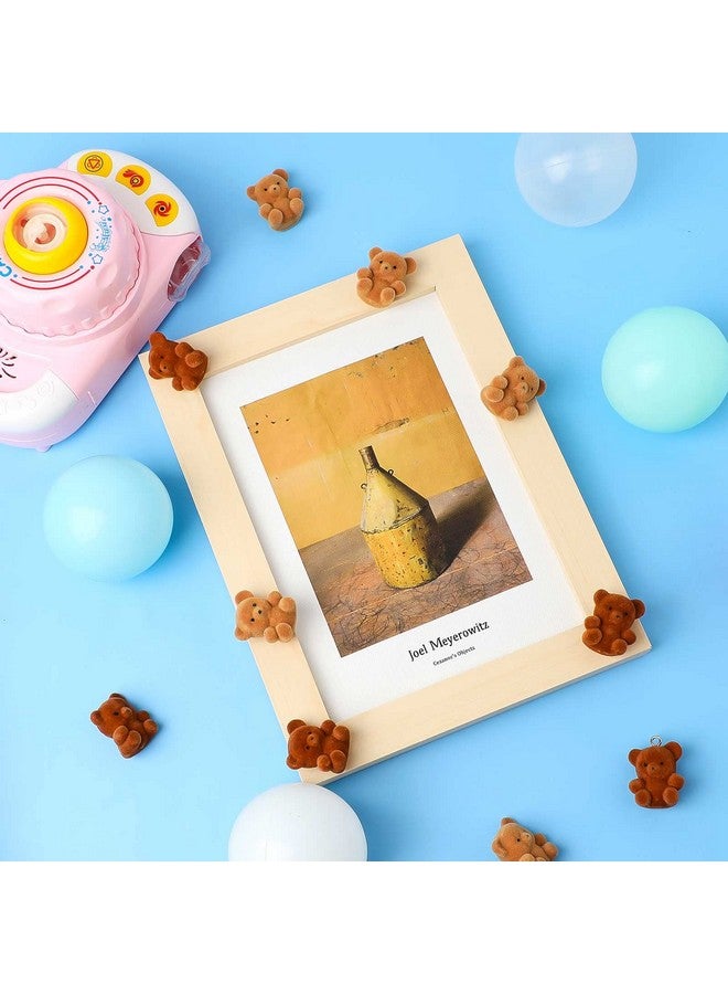 18 Pcs Miniature Flocked Plush Mini Bears Stuffed Bear Decorations For Birthday Cake Wedding Decorations Bear Party Favor Bag Charm Diy Decoration Supplies 1 Inch