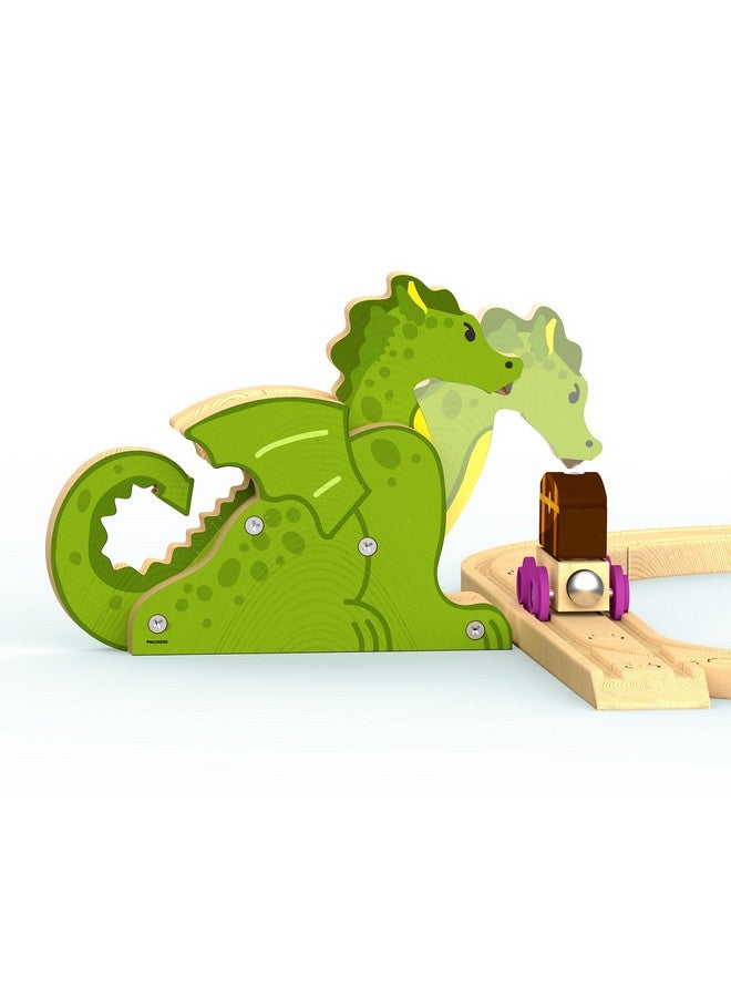 68 Pcs Fantasy Kingdom Adventure Wooden Railway Train Set In Wooden Storage Box Compatible With Thomas Brio Melissa And Doug Imaginarium Ikea