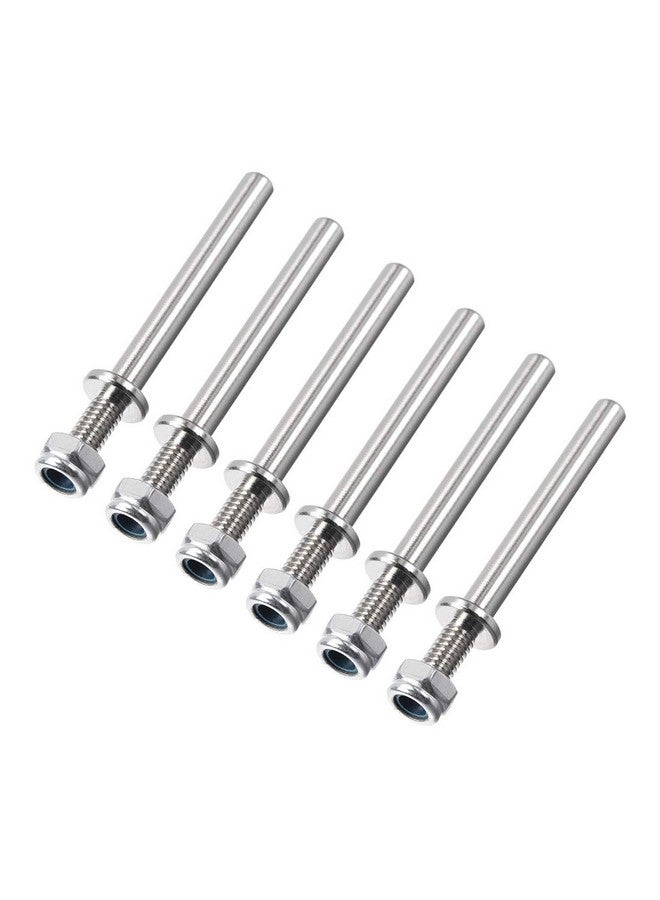 5/32 Inch Diameter X 1.7 Inch Length Landing Gear Steel Axle Shaft Drive Axle With Nuts For Rc Airplane 6Pcs